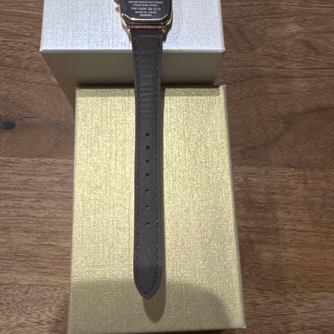 UNITED ARROWS 【別注】＜SEIKO＞スクエア レザー 腕時計