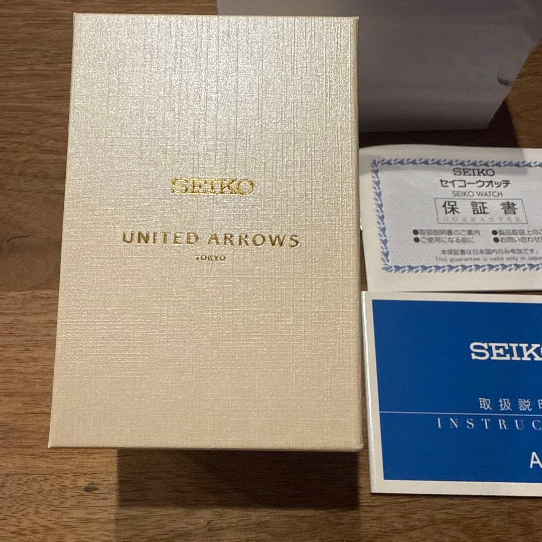 UNITED ARROWS 【別注】＜SEIKO＞スクエア レザー 腕時計