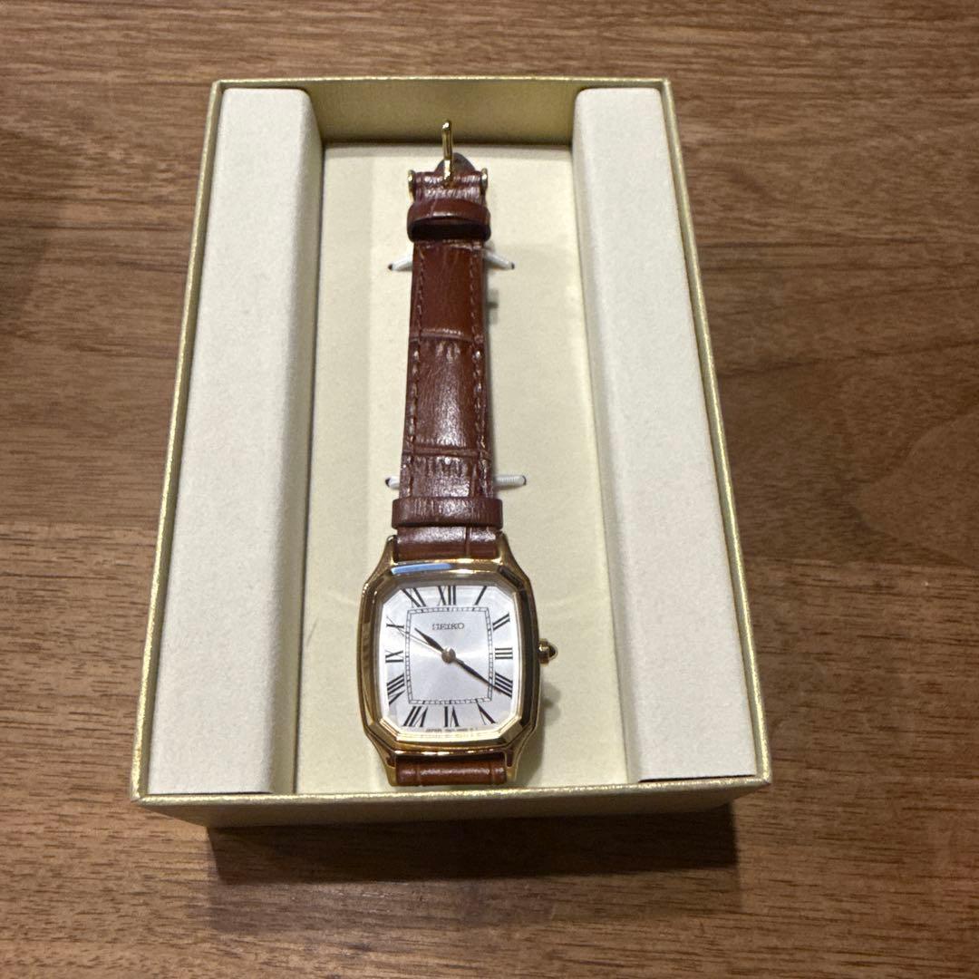 UNITED ARROWS 【別注】＜SEIKO＞スクエア レザー 腕時計