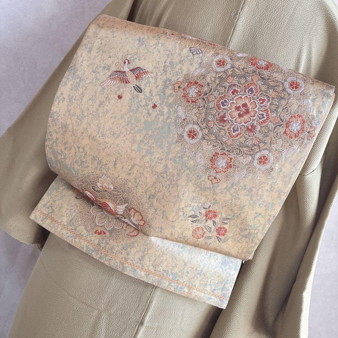 色無地　フルセット　着物　正絹　卒業式　入学式　一つ紋　落款　J10