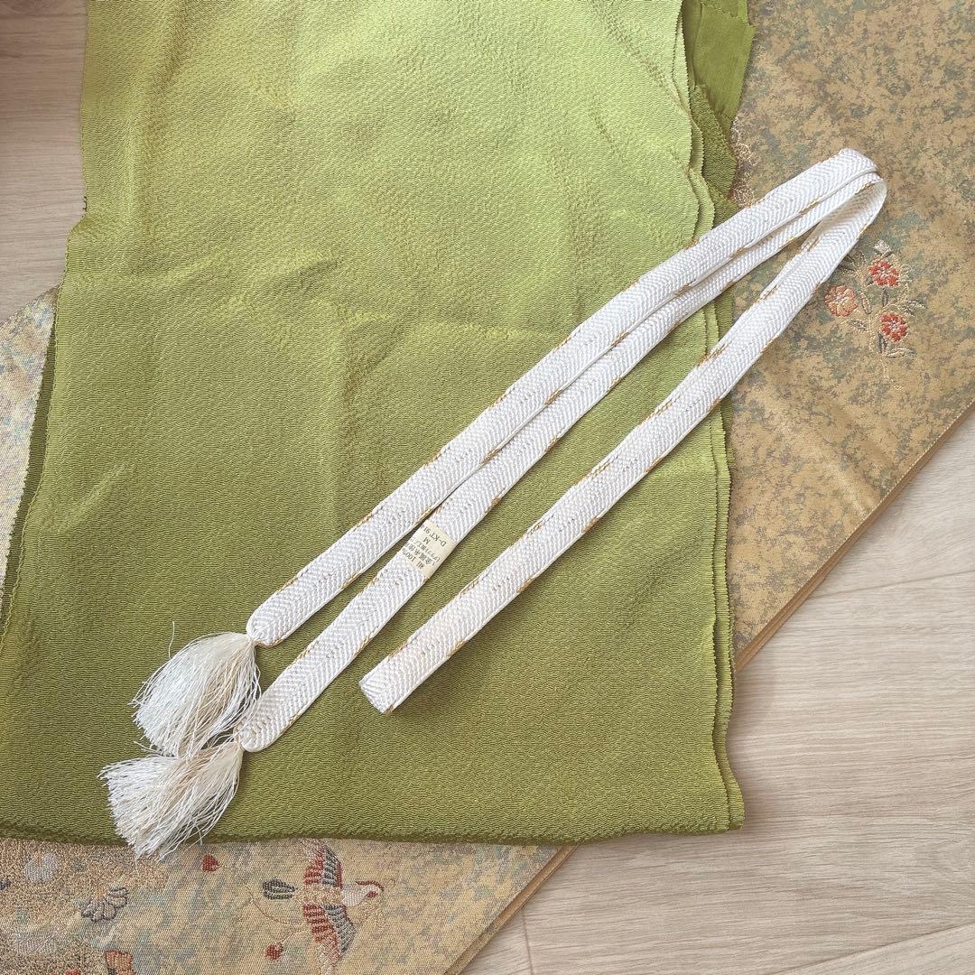 色無地　フルセット　着物　正絹　卒業式　入学式　一つ紋　落款　J10