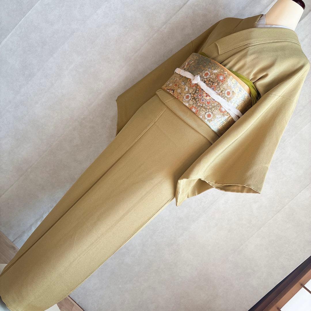 色無地　フルセット　着物　正絹　卒業式　入学式　一つ紋　落款　J10