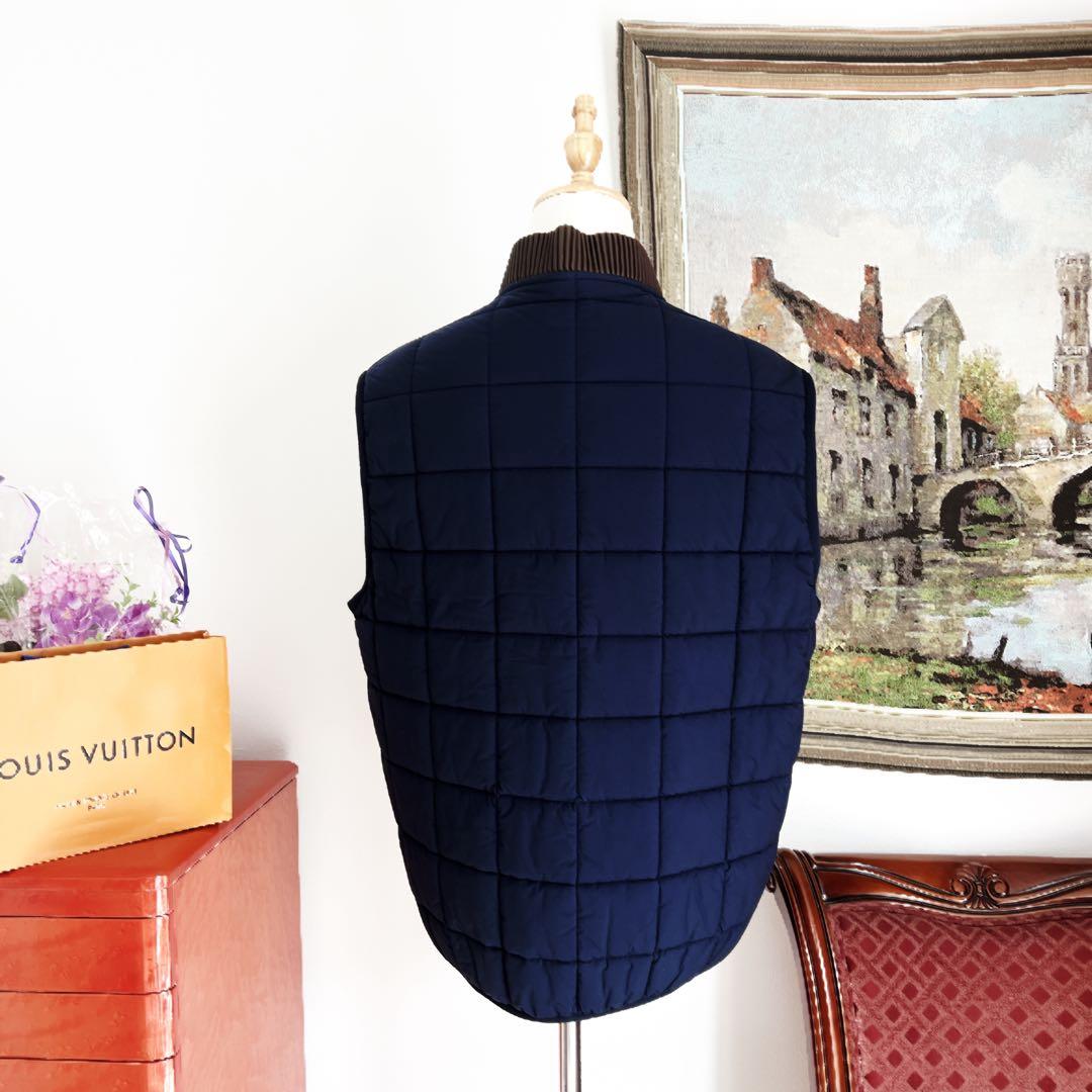 新品 LouisVuitton ヴィトン キルティング ベスト ネイビー ジレ