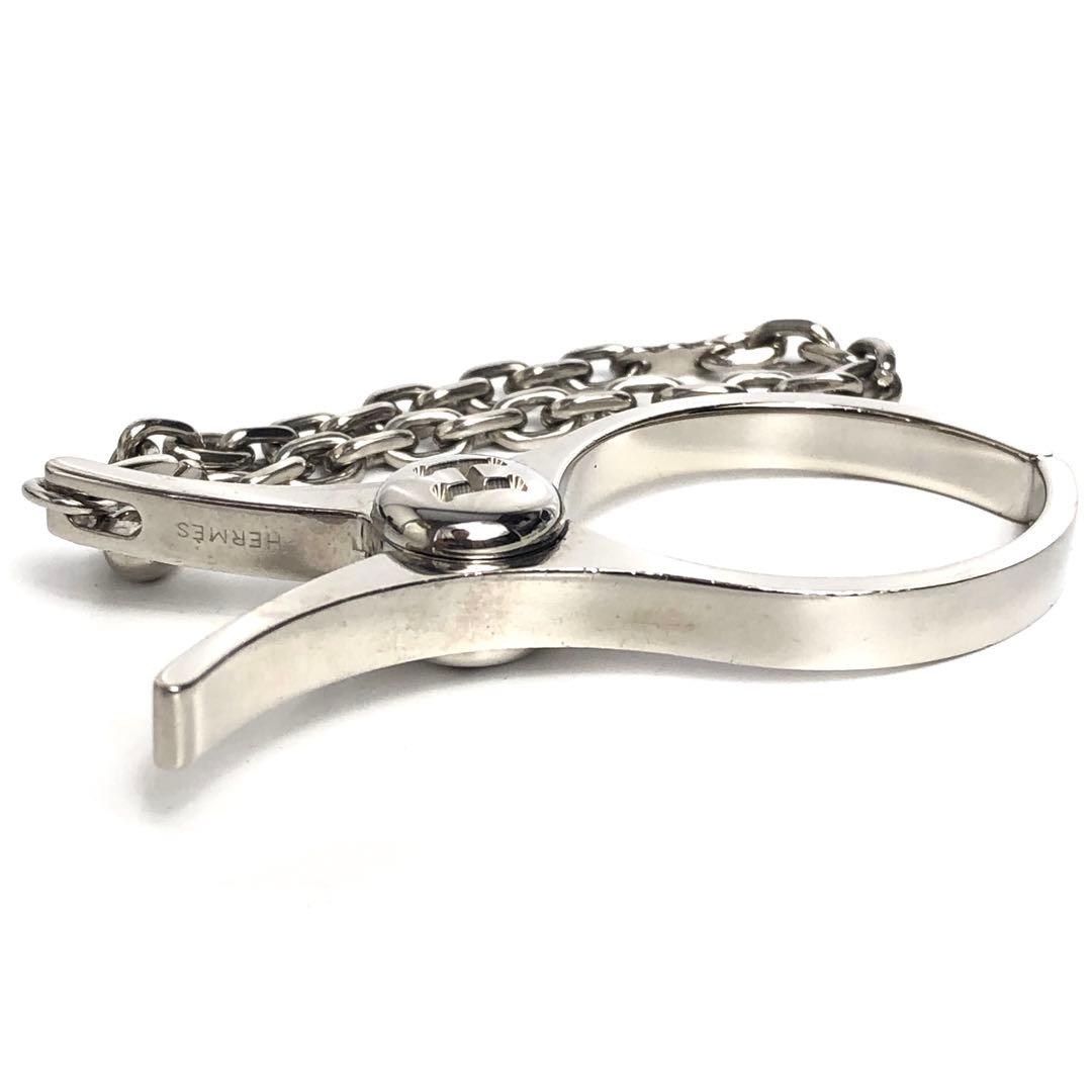 HERMES エルメス グローブホルダー シルバーカラー チャーム