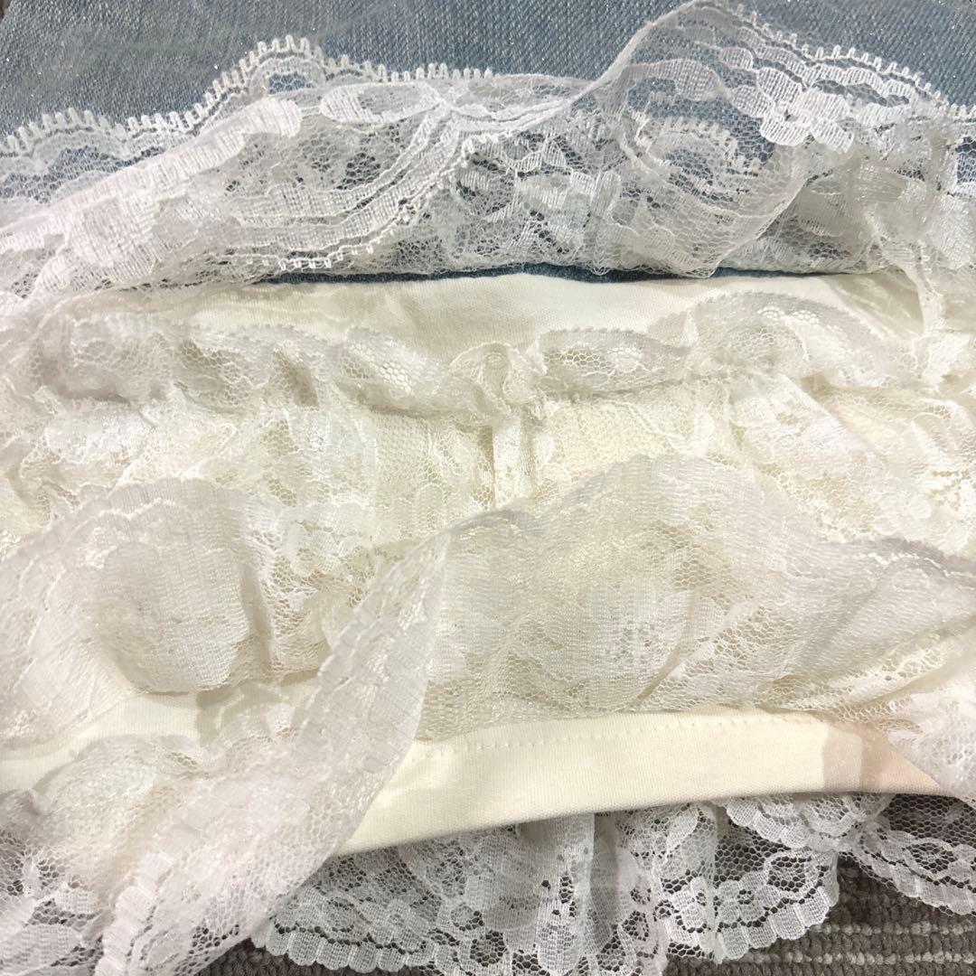 Sugar Gloss 5段レース付きデニムショートパンツM、MARS、Y2k