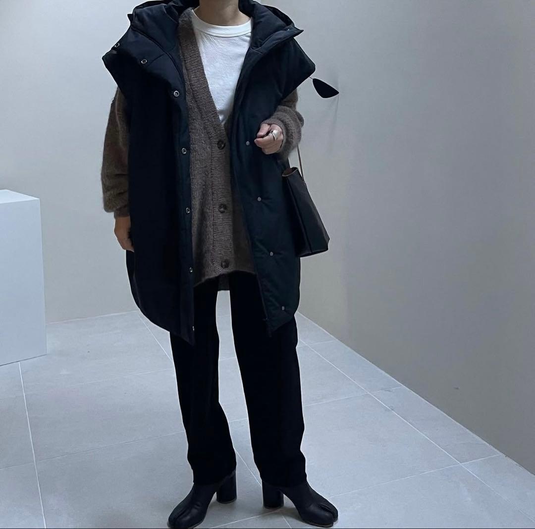 ARGUE COCOON COAT VEST ダウンベスト/ブラック