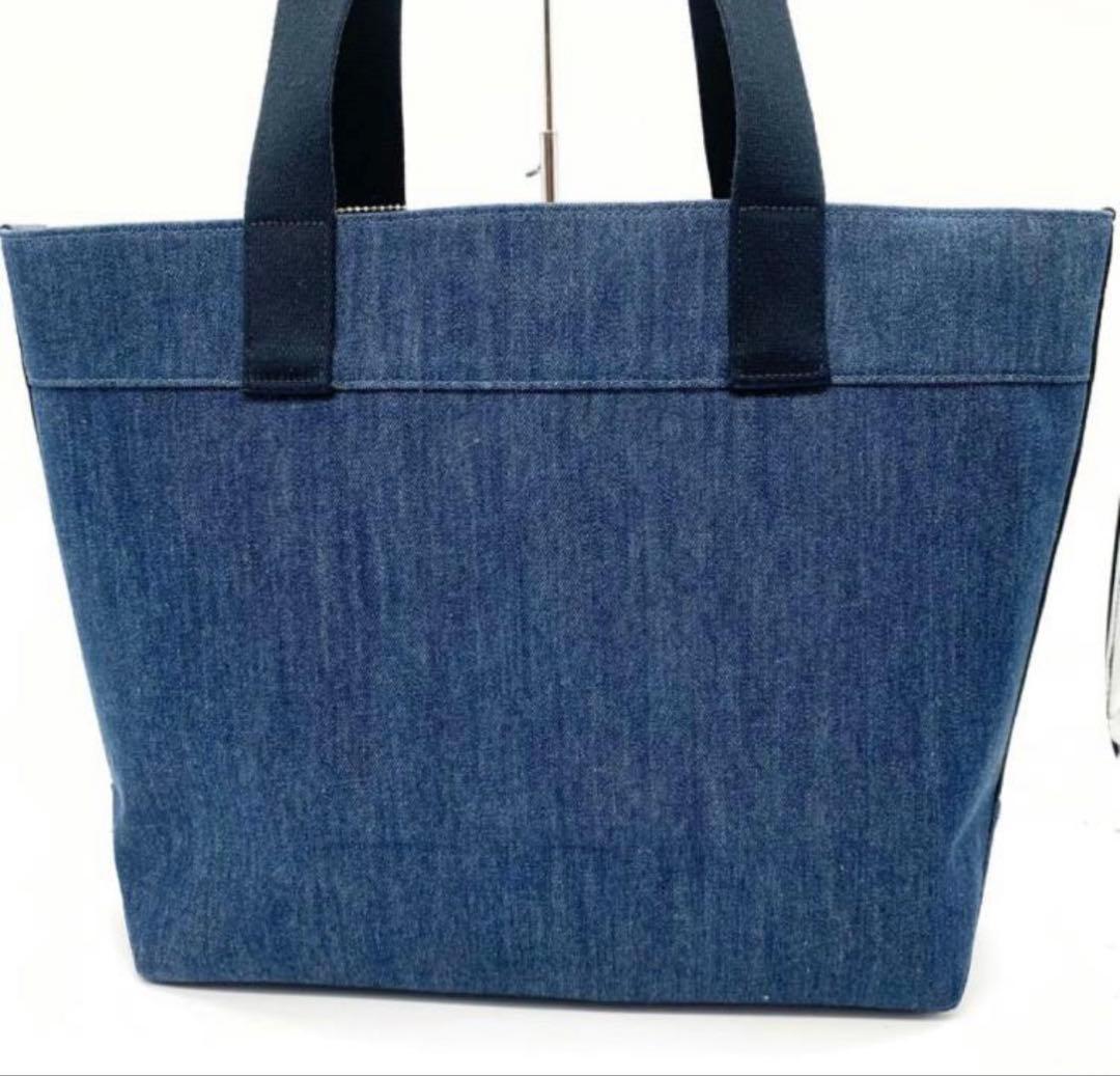 未使用級✨COACH トートバッグ キャンバス デニム ブルー 大容量