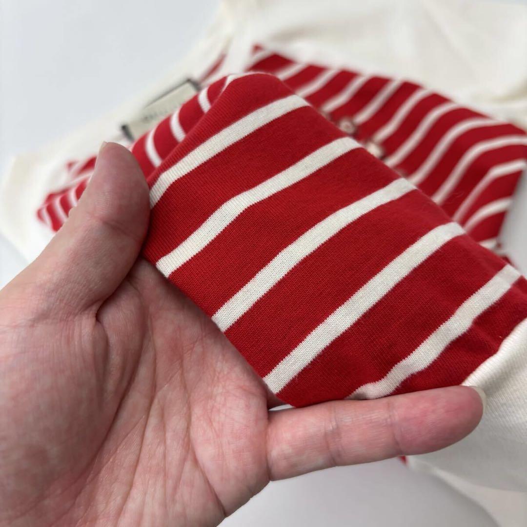 GUCCI グッチ ボーダー アンカー ロゴ カットソー サイズ S