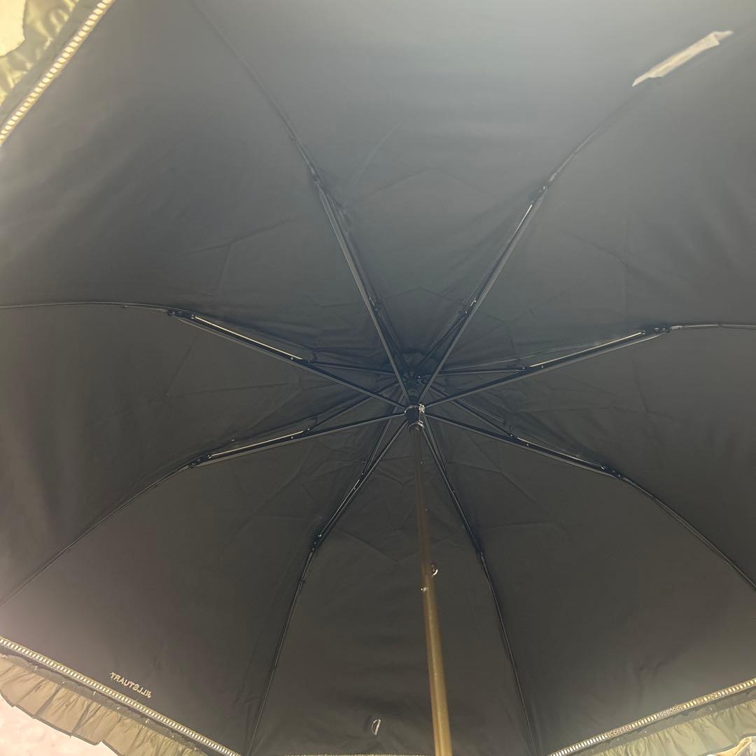 新品ジルスチュアート　楽折り日傘　晴雨兼用　一級遮光　カーキ