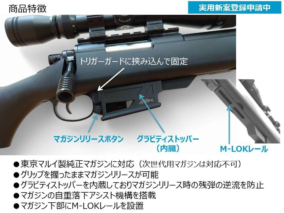 東京マルイ VSR10用 M4マガジンアダプター