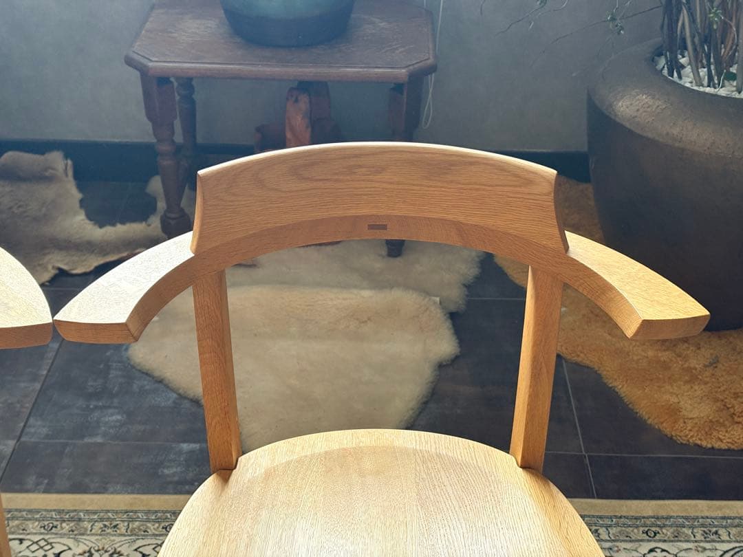 柏木工　ダイニングチェア　4脚セット　北欧　モダン　アームチェア nY