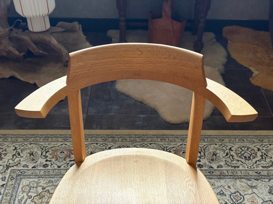 柏木工　ダイニングチェア　4脚セット　北欧　モダン　アームチェア nY