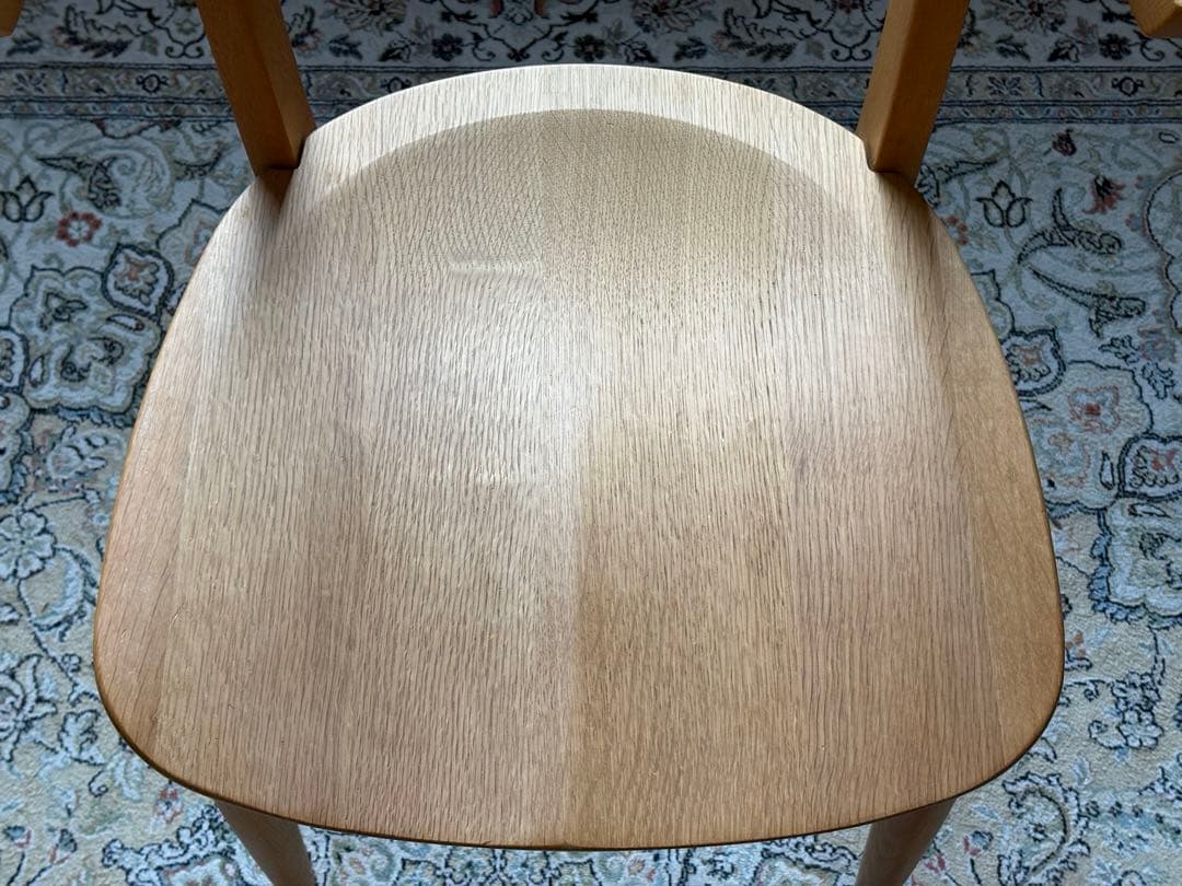 柏木工　ダイニングチェア　4脚セット　北欧　モダン　アームチェア nY