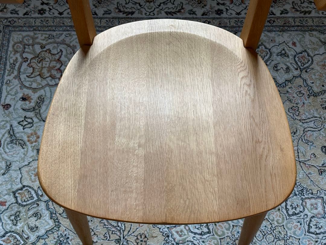 柏木工　ダイニングチェア　4脚セット　北欧　モダン　アームチェア nY