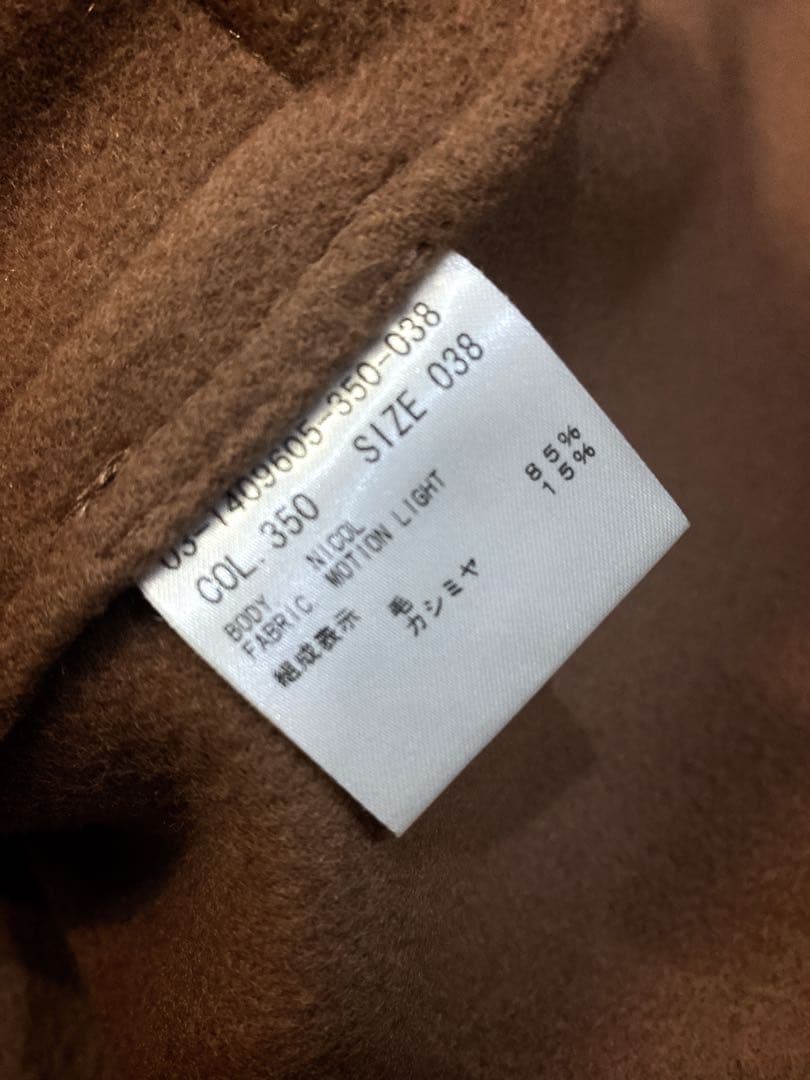 セオリーリュクス☆大人気ポンチョ風コート　ケープ38トープブラウン