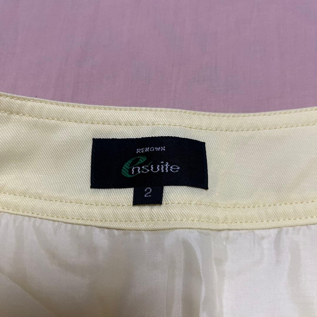 RENOWN ensuite ミニスカート　ゴルフ　テニス　スポーツ　イエロー