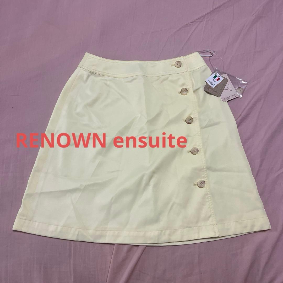 RENOWN ensuite ミニスカート　ゴルフ　テニス　スポーツ　イエロー