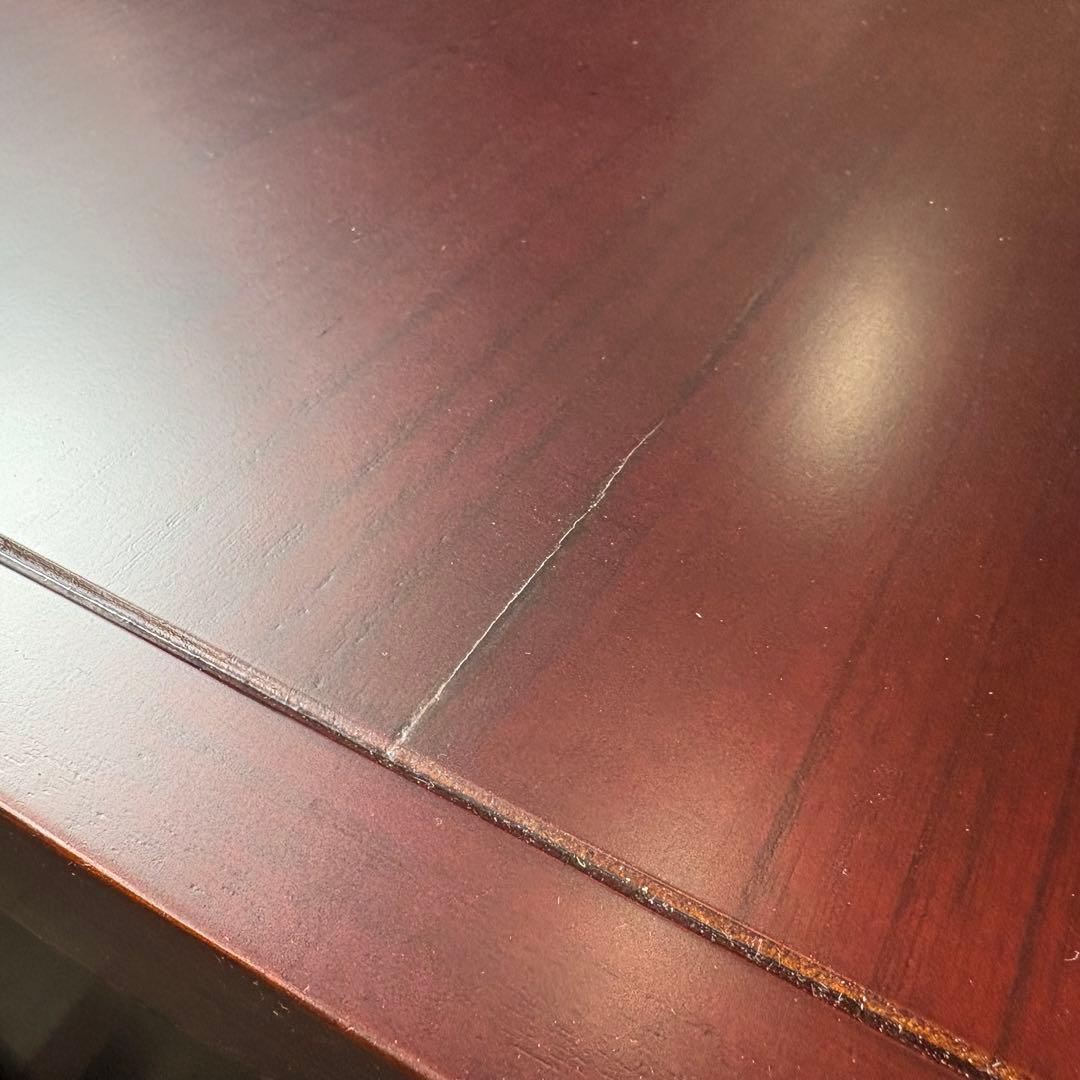 訳あり品！【83】民芸家具からくり車タンス L木製桐材天然無垢飾り棚収納チェスト