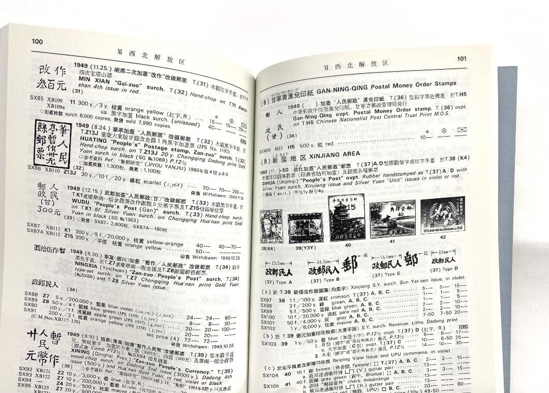 【希少】切手カタログ 8冊まとめ売り（中国解放区・朝鮮・フランス収入印紙・日本）