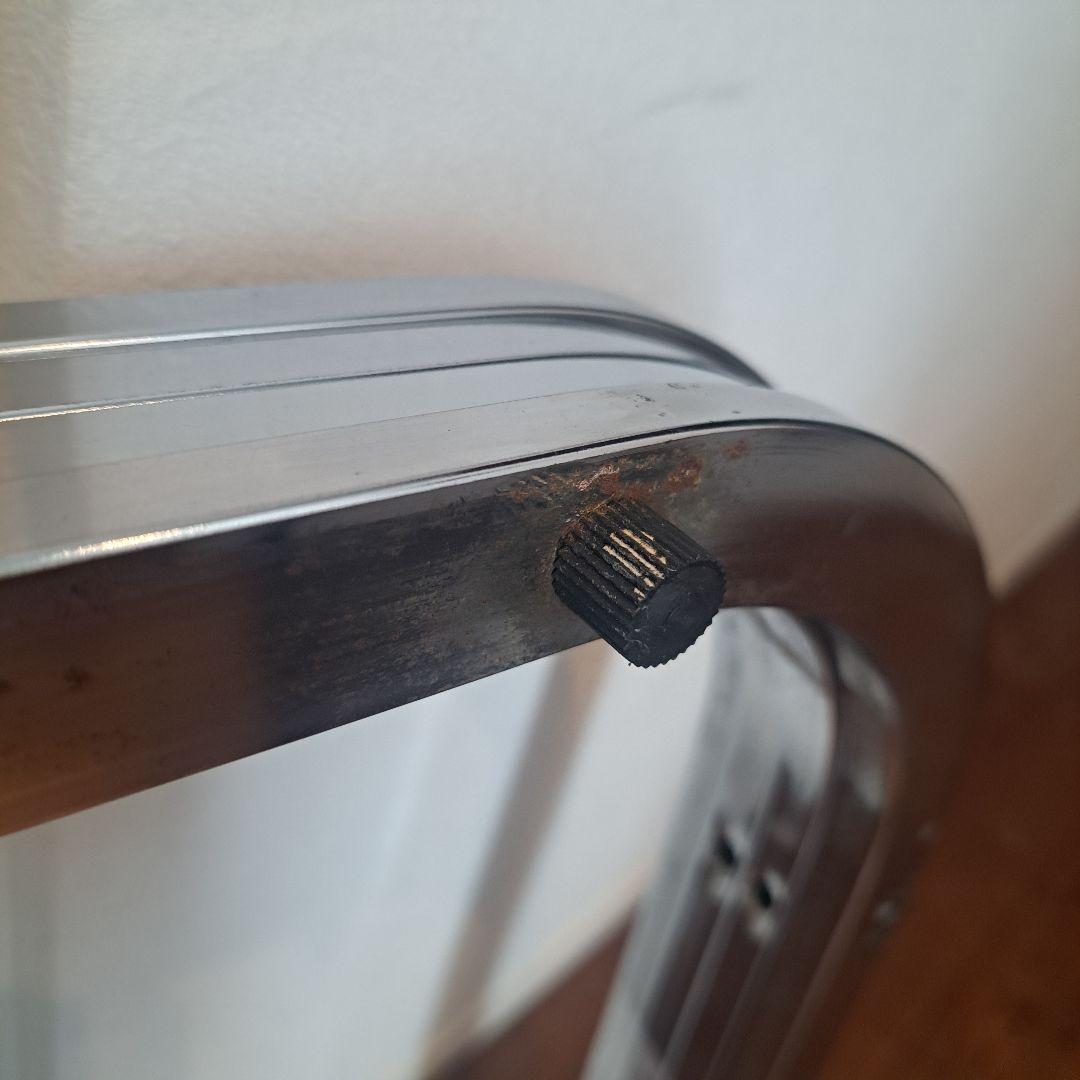 アンティーク　80s アイアン　 スクエア ガラステーブル