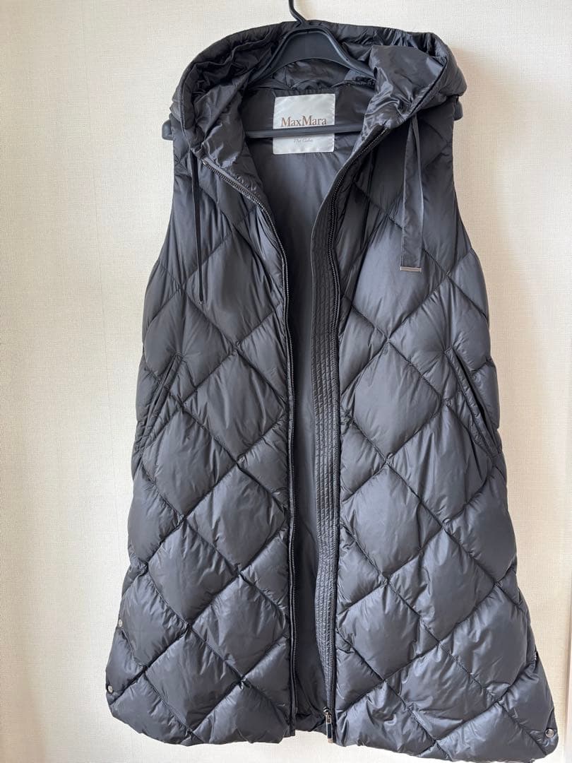 美品✳︎MaxMara THE CUBE テクニカルキルティング ロングジレ