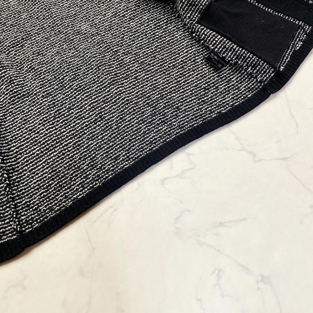 theory luxe 23AW ニットジャケット ツイード 白 黒38