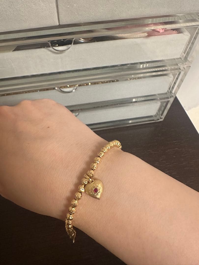 K18YG ペンダントのみ　ルビー0.05ct