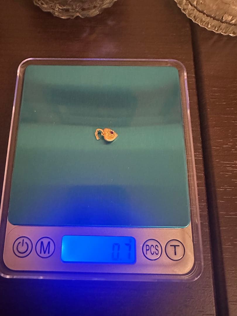 K18YG ペンダントのみ　ルビー0.05ct