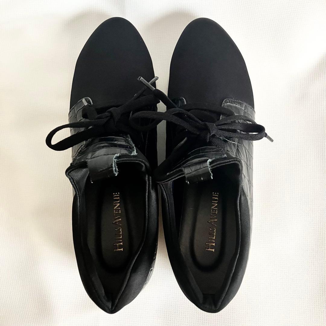 【HILLS AVENUE】ヒルズアベニュー スニーカー ブラック 厚底 美品