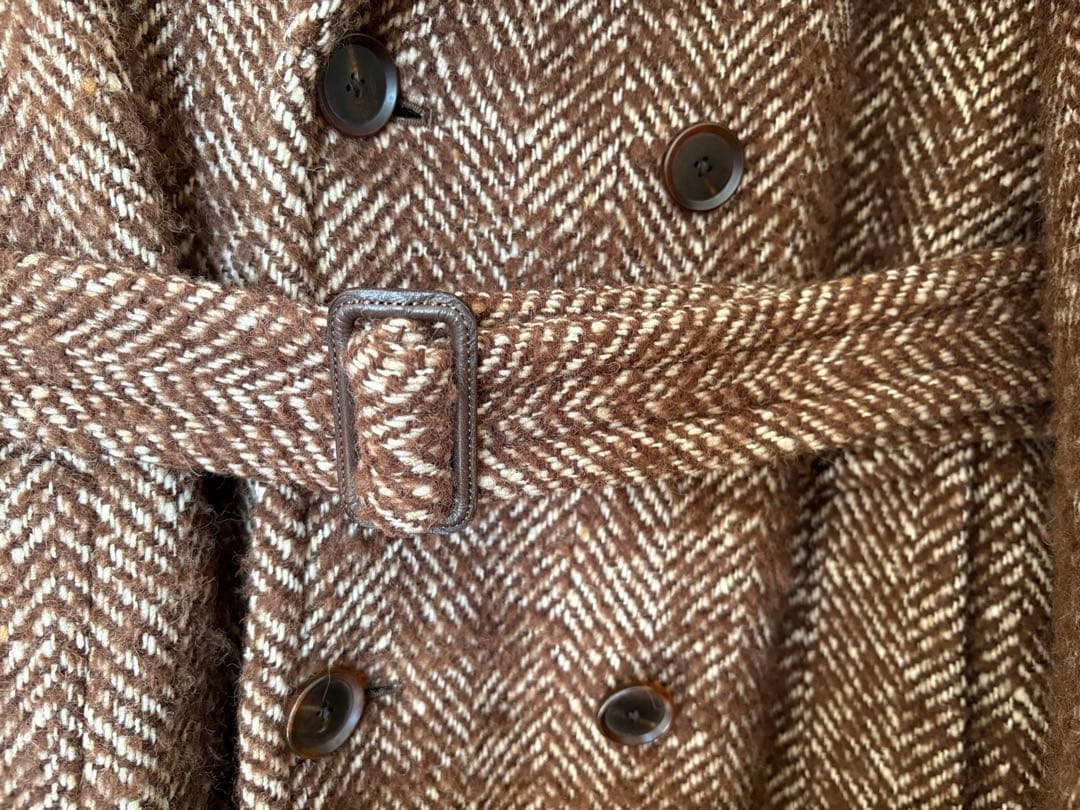 AURALEE ツイードロングコート