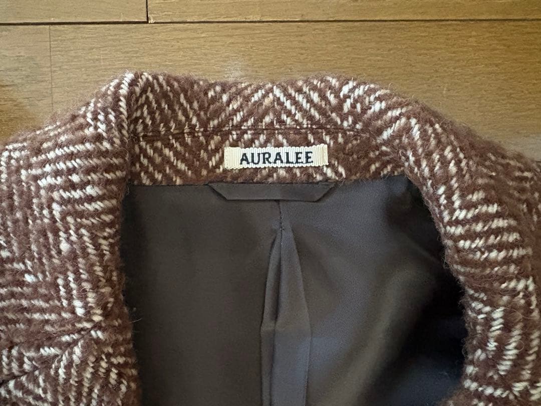 AURALEE ツイードロングコート