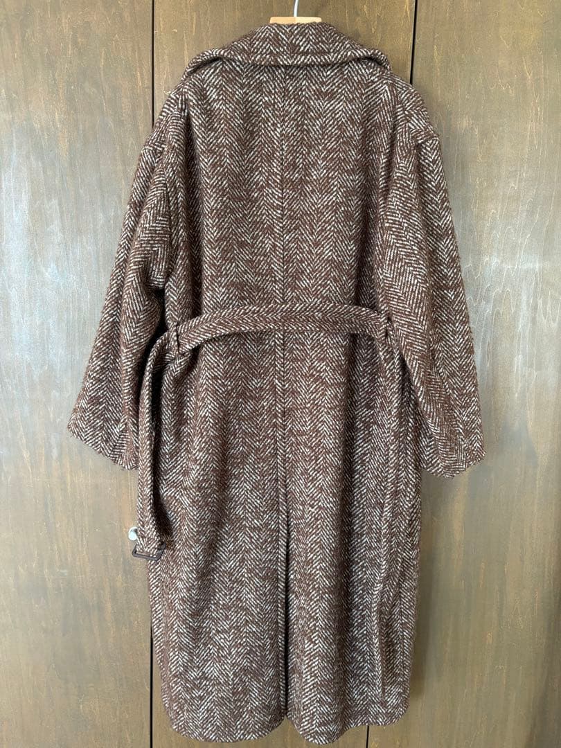 AURALEE ツイードロングコート