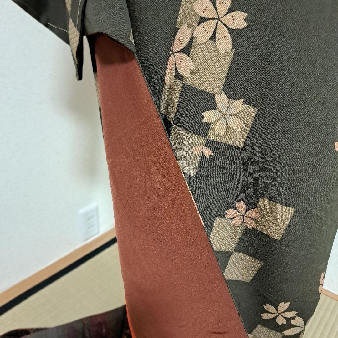 専用　洗える着物　夢工房　L　未使用　定価58000円 +袋帯、帯揚げ、帯締め