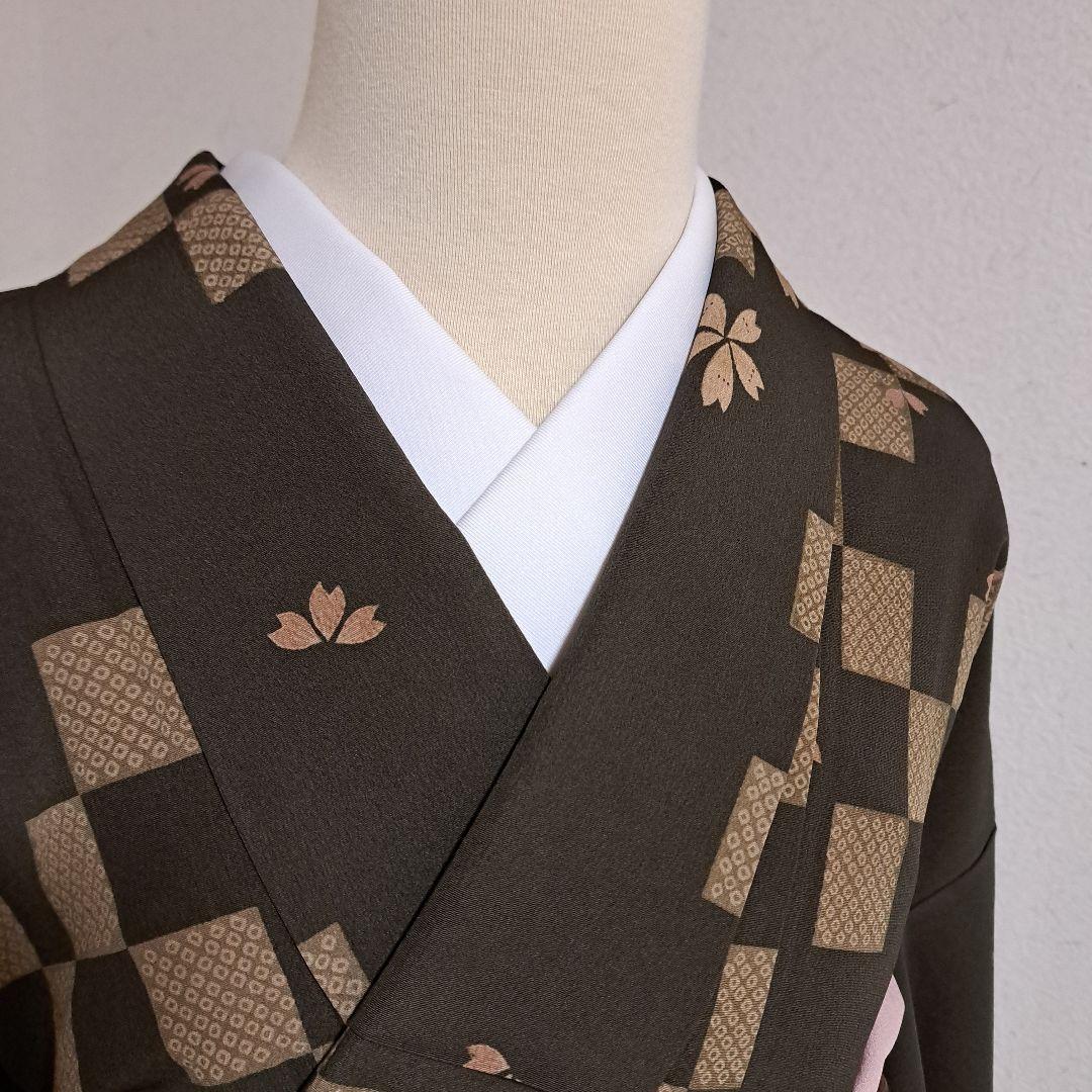 専用　洗える着物　夢工房　L　未使用　定価58000円 +袋帯、帯揚げ、帯締め