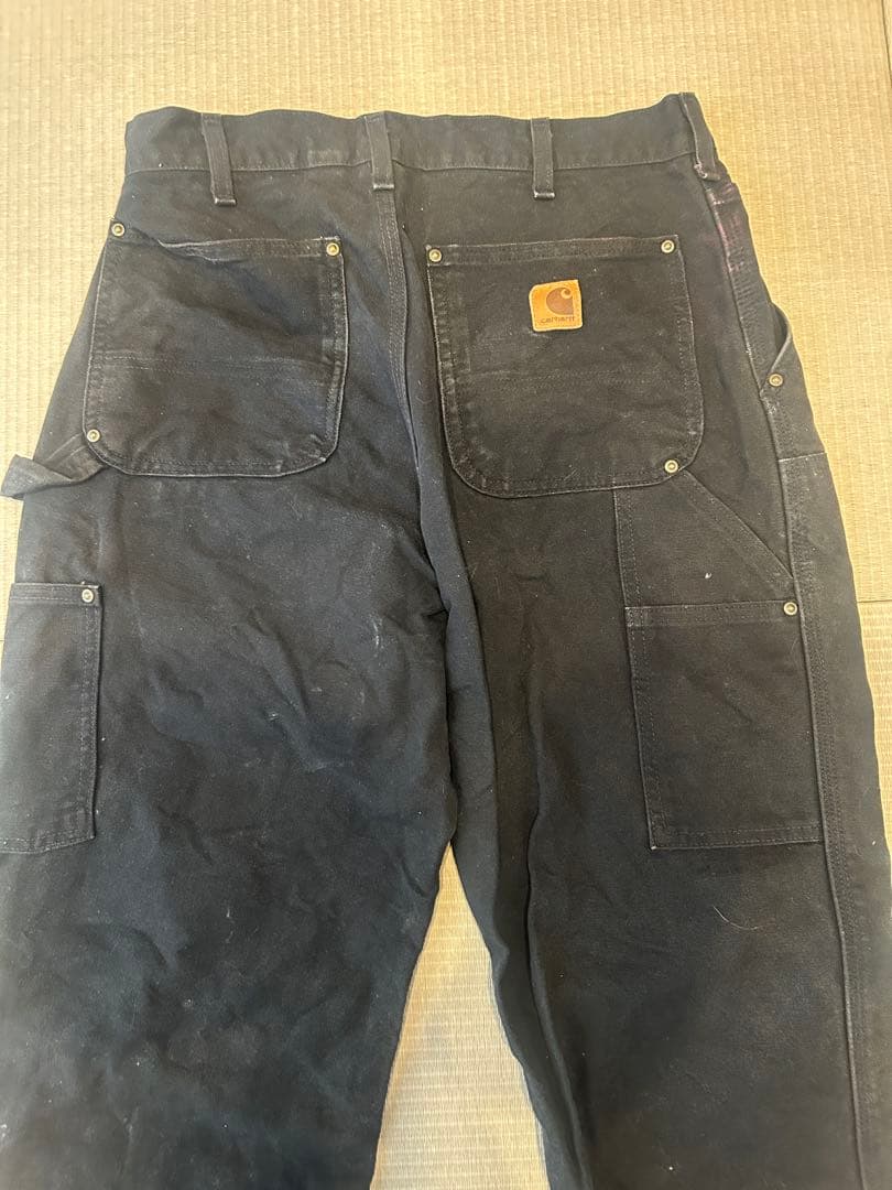カーハート　ダブルニー　ブラック　32×30