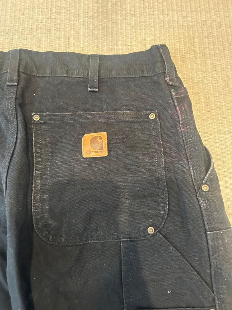 カーハート　ダブルニー　ブラック　32×30