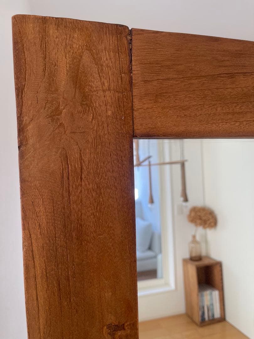 【a.depeche / アデペシュ】オールドチークミラー L