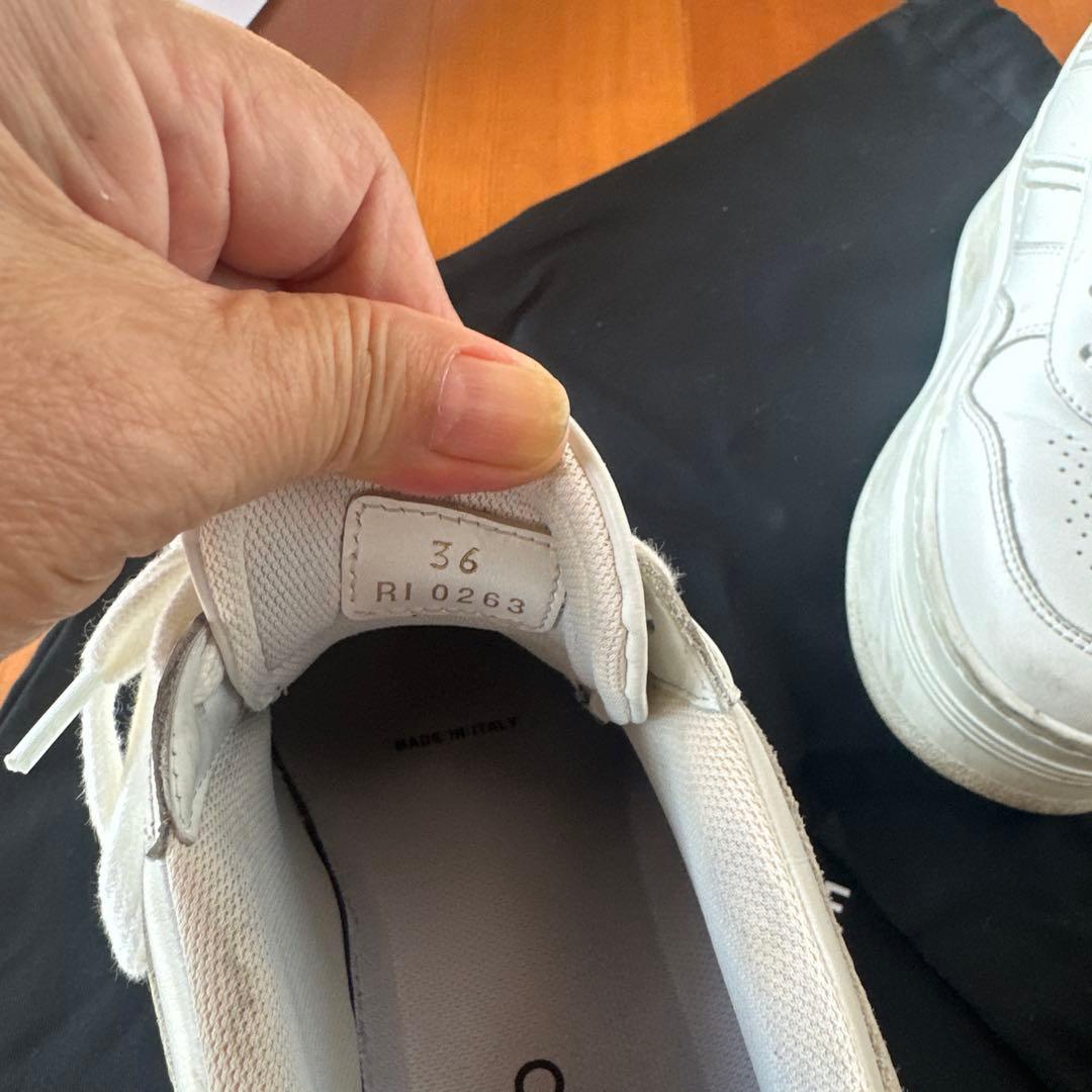 最終価格CELINE ホワイト プラットフォームスニーカー