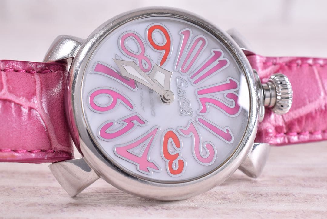 【稼働】 ガガミラノ レディース 腕時計 クォーツ マヌアーレ マニュアーレ