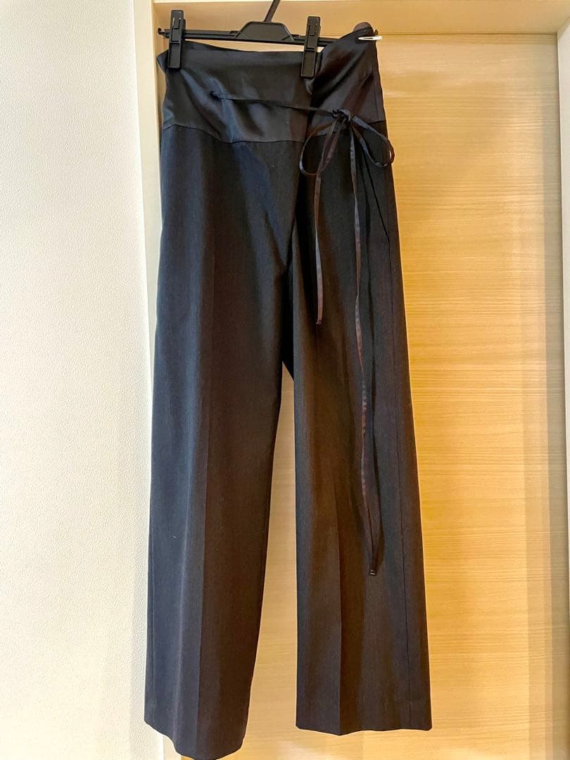 【お値下げ！】6 roku ウールサテンパンツ