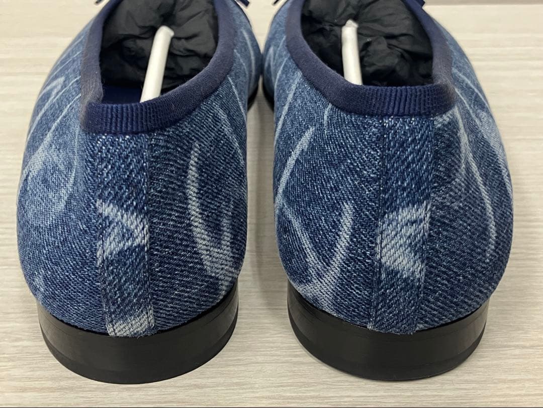 CHANEL シャネル デニム バレリーナ シューズ バレエシューズ 37C