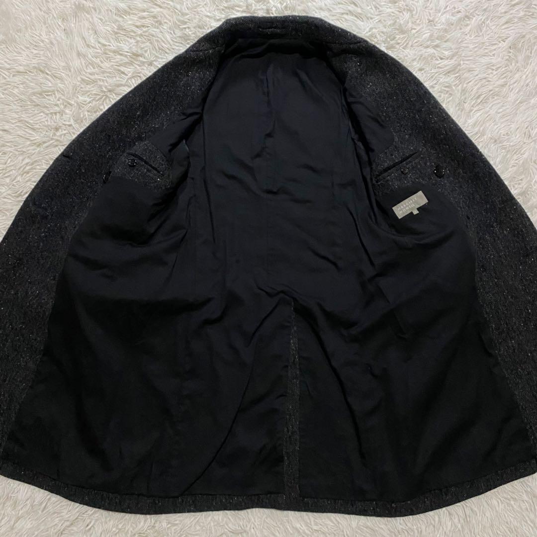 【美品】マーガレットハウエル　ダブルチェスターコート　ツイード　ロング　Sサイズ