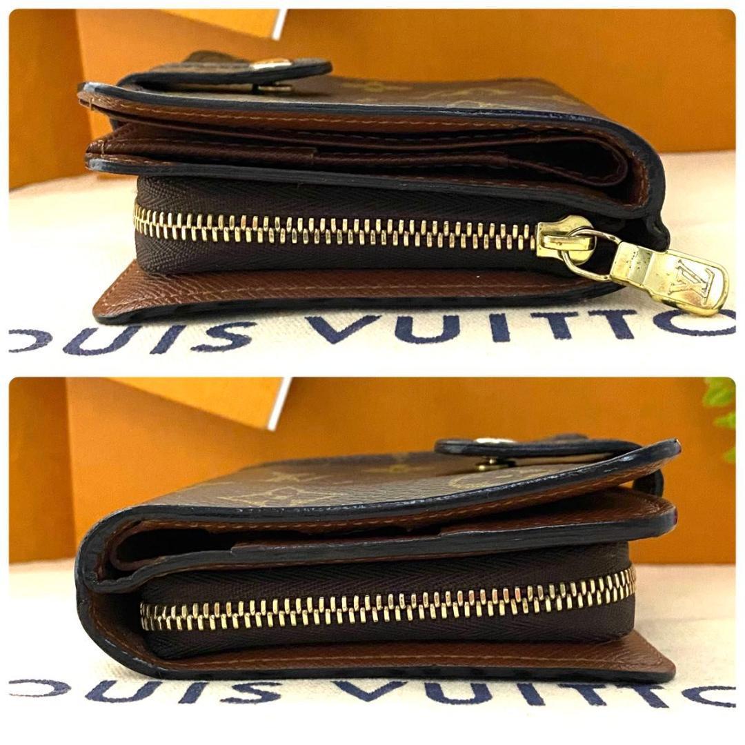 ルイ ヴィトン◎モノグラム コンパクトジップ 二つ折り財布 ラウンドファスナー