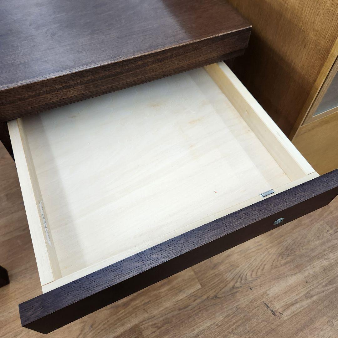 【17万相当】karimoku ボナシェルタ デスク ワゴン モカブラウン