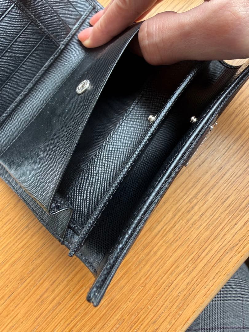 PRADA M510 Tessuto Nero 三つ折り財布