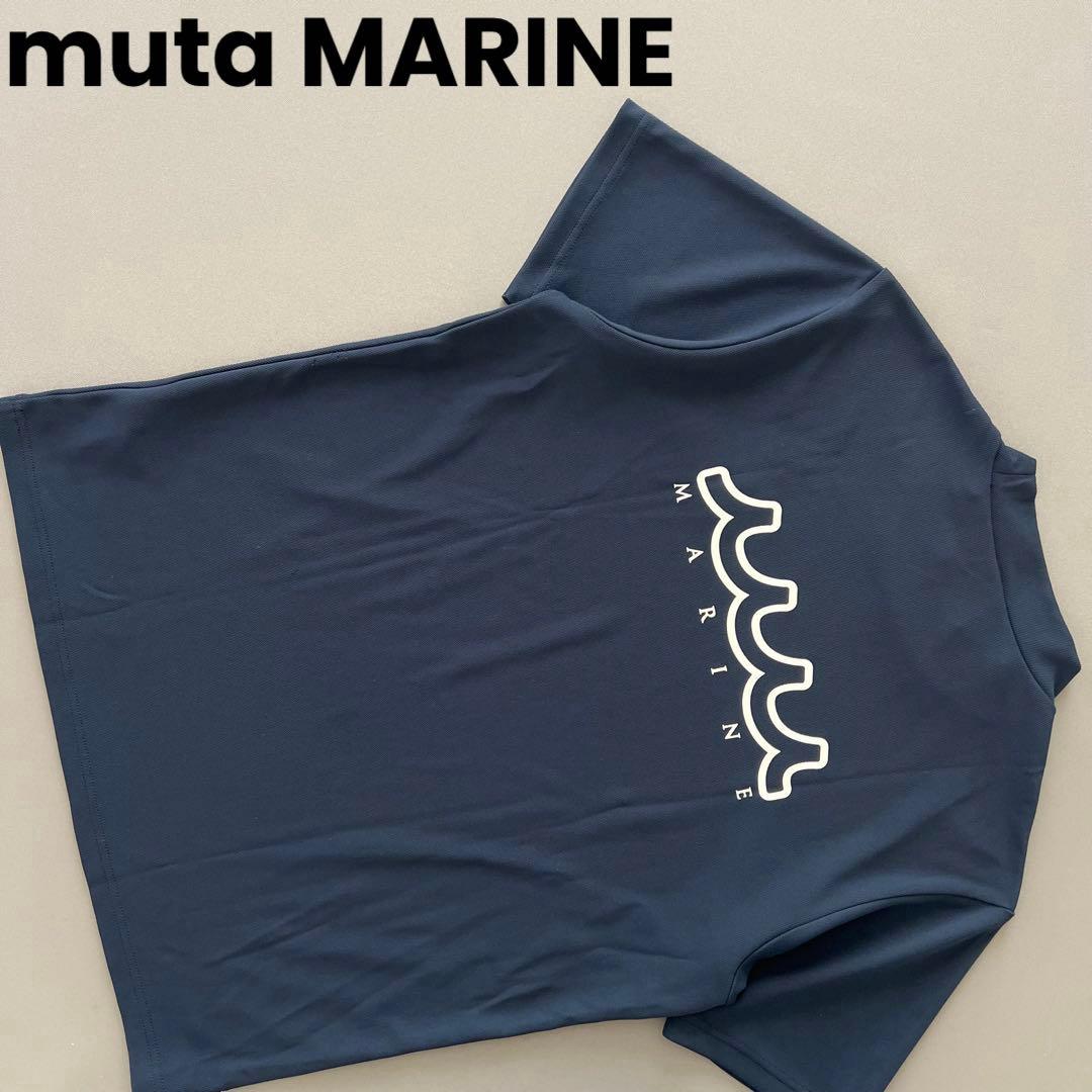 muta MARINE ムータマリン　ロゴマーク　モックネック　シャツ　メンズ