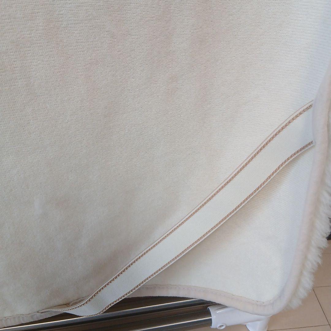 オーストラリア産羊毛100%使用 洗える ウールシーツ シングル アイボリー