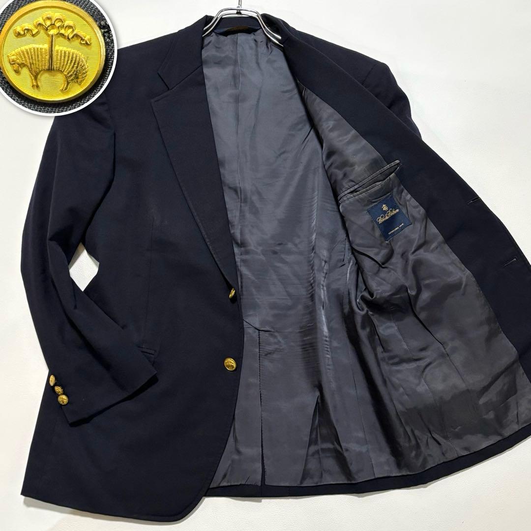 ブルックスブラザーズ 金ボタン 紺ブレ Mサイズ テーラードジャケット ネイビー