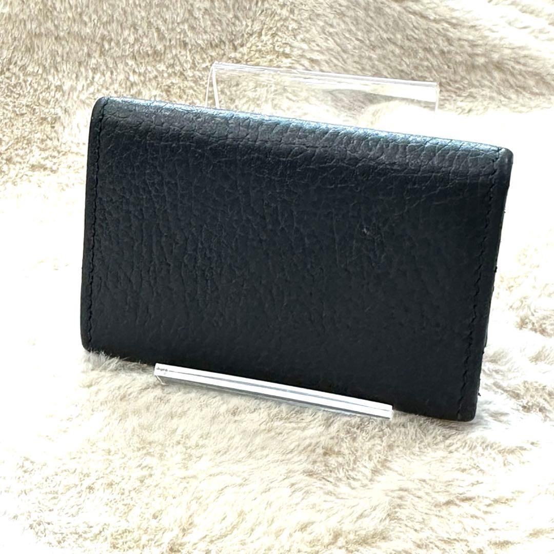 美品　GUCCI キーケース　GGマーモント　6連　ブラック　レザー