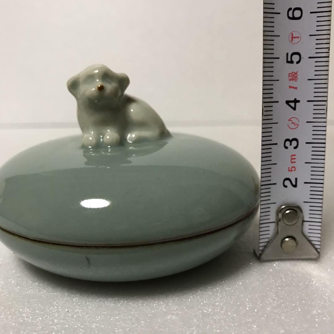 未使用　諏訪修　3代目　蘇山　戌　共箱　香合